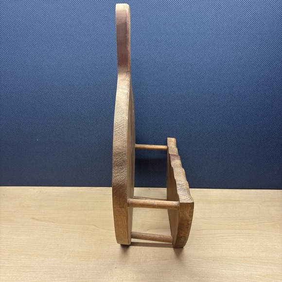 Vintage Wood China Wall Shelf Plate Rack Display Farmhouse Flower Painted. - Picture 8 of 15